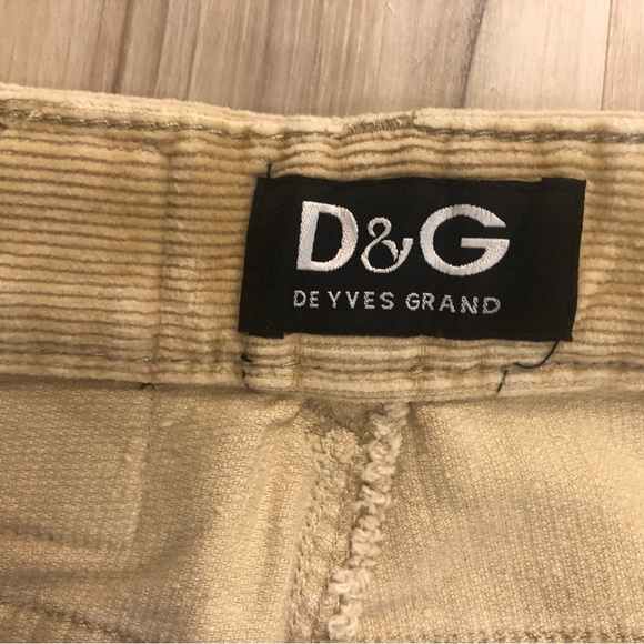 Vintage 1973 Dolce & Gabbana Tan Corduroy Pants - Made in Italy - Picture 5 of 11